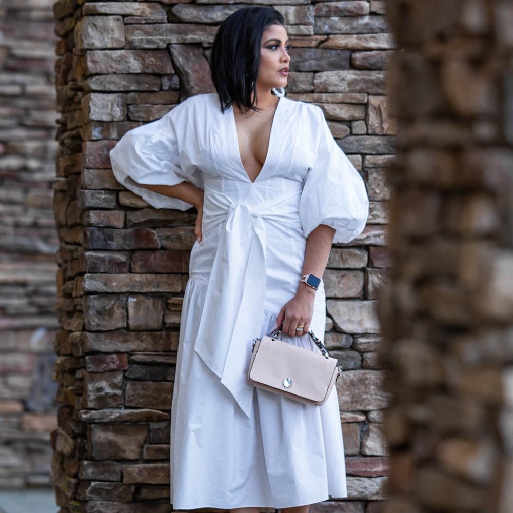 Midi White Dress